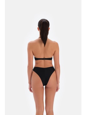 Şanal Eros Kaplı Çıkarılabilir Askılı 24SW85113EGB Kadın Bikini Takımı, Siyah, 40