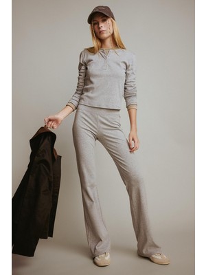 Şanal Defacto Flare Fit Ribana Pantolon E0628AX25AU