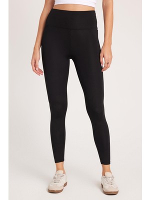 Şanal Tudors Slim Fit Scuba Tayt, Xl, TAYT2502, Siyah, Kadın