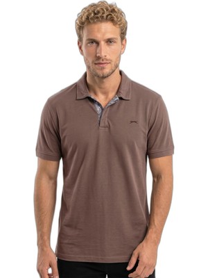 Şanal Slazenger Zodıacs Erkek Polo Yaka Kahve Tişört