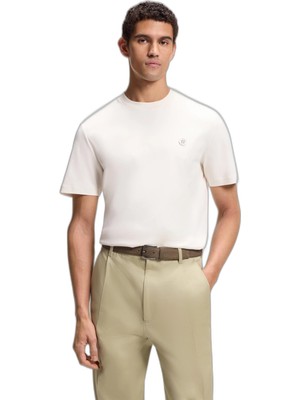 Şanal ERKEK%100 Pamuklu Yuvarlak Yakalı Kısa Kollu Gri T-Shirt 50555844-118