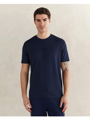 Şanal Gant Erkek Lacivert Kısa Kollu T-Shirt