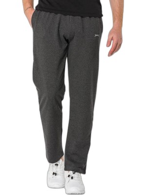 Şanal Slazenger Oteks In Büyük Beden Erkek Cepli Koyu Gri Eşofman Altı