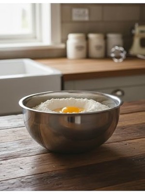 aklow akyoleticaret 304 Paslanmaz Çelik Sade Çırpma; Karıştırma Kabı, 18/10, Kapaksız 16 cm Küçük Kase Çok Amaçlı