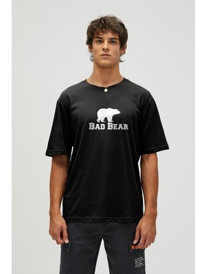 Şanal Bad Bear Muscle Basıc T-Shırt Erkek Siyah Siyah