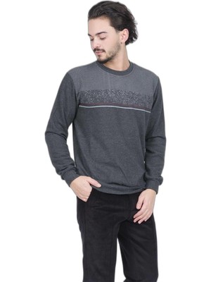 Şanal Rey Polo Erkek Bisiklet Yaka Triko Sweat 6743616 Füme
