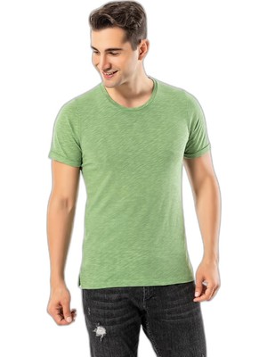 Şanal Ljung Erkek T-Shirt TML284001-GGREEN