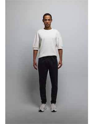 Şanal Defacto Slim Fit Sporcu Ince Jogger Eşofman Altı Dar Kesim Fermuarlı Basic Standart Paça S3309AZ26SP