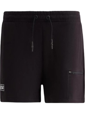 Şanal Kappa 331F7MW005 W Authentic Tier1 Lazard Regular Fit Düz Siyah Kadın Şort Xs