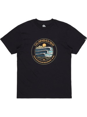 Şanal Quiksilver Erkek Ev Three Seas Ss Tişört, Koyu Lacivert., Xxl