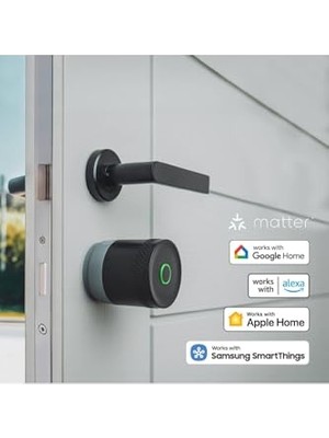 aklow akyoleticaret Siyah Akıllı Kilit Seti; Linus L2 Lite Barel ve Wi-Fi Köprüsü