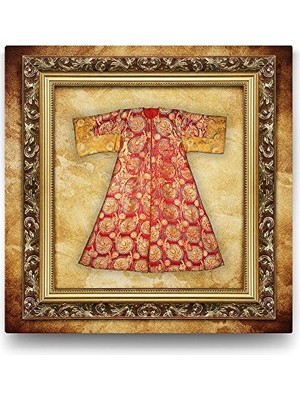 aklow akyoleticaret Osmanlı Padişah Kaftanı Tablosu - 50X50 cm