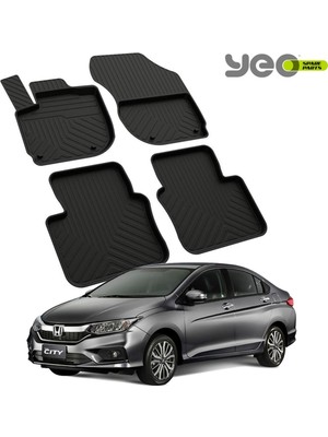 Şanal Yeo Honda Cıty 2019-2024 Model Yılları Için Uyumlu Yeo 4d Havuzlu Paspas Takımı