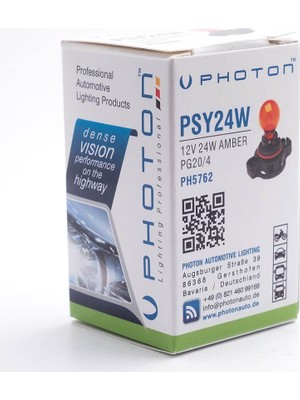 Şanal Photon Ampul PSY24W 12V Amber Minyatür Pht PH5762