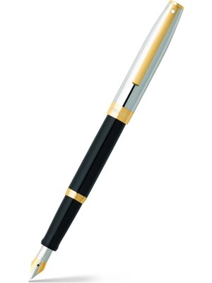 Şanal Sheaffer 94750 Sagaris Dolma Kalem, Medium Uç Siyah Krom Atın