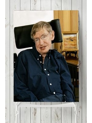 aklow akyoleticaret PSTER8541 Stephen Hawking Bilimsel Posteri 2 (40X60 Cm)