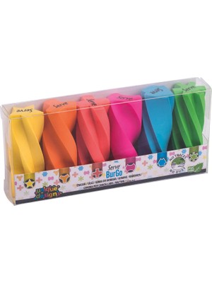 Şanal Serve Burgo Silgi Pastel 6li Pet