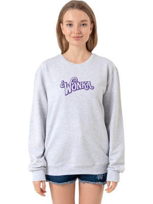 Şanal Tshirthane Willy Wonka Logo Grimelanj Kadın 2ip Sweatshirt P20060S1915, L