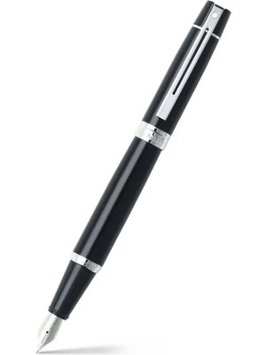 Şanal Sheaffer 9312-0 Sheaffer 300 Dolma Kalem, Medium Uç Parlak Siyah Lake Kaplama Kapak