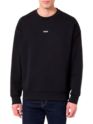 Şanal Boss Erkek Sweatshirt, Siyah, S