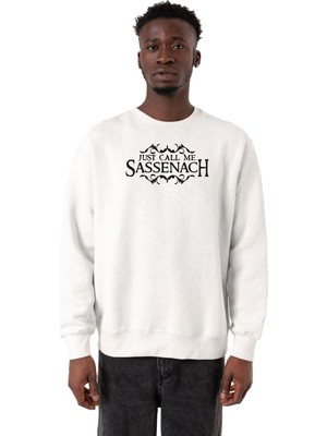 Şanal Tshirthane Outlander Just Call Me Sassenach Beyaz Erkek 2ip Sweatshirt P22418S2117, 2xl