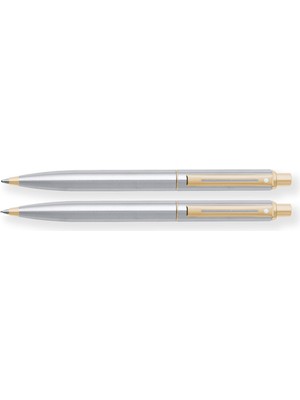Şanal Sheaffer 325-9 Sentinel Tükenmez Kalem & Versatil Kalem Set Krom Altın