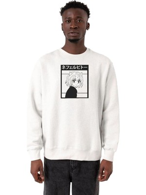 Şanal Tshirthane Hunter x Hunter Anime Neferpitou Beyaz Erkek 2ip Sweatshirt P21555S3663, M