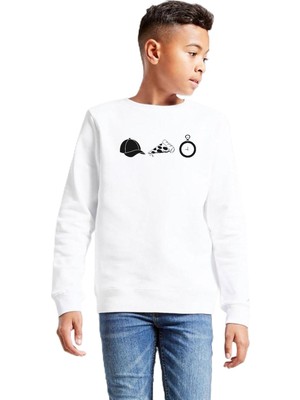 Şanal Tshirthane The Walking Dead Glenn Rhee Symbols Beyaz Çocuk 2ip Sweatshirt P23334S2032, 7-10 Yaş