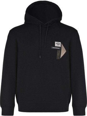 Şanal Emporio Armani Logolu Pamuklu Regular Fit Kapüşonlu Sweat Erkek Sweat EM003587 AF10013 UC001