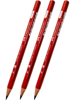 Şanal Faber-Castell Ilk Kalemim Jumbo Üçgen Başlangıç Kalemi Siyah 2.5 B 3 Adet Faber Jumbo Kurşun Kalem Oluklu Gövde Tr