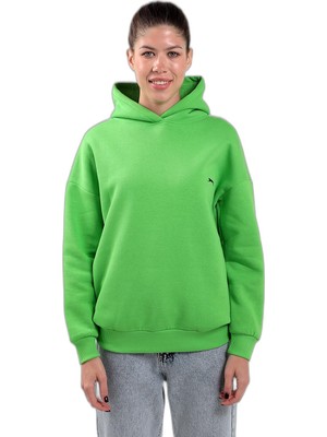 Şanal Slazenger Kaveh In Oversize Kadın Kapüşonlu Nane Sweatshırt
