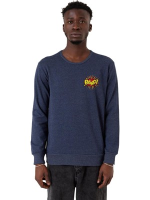Şanal Tshirthane Big Bang Theory Bang Logo Indigo Erkek 2ip Sweatshirt P23746S5128, S