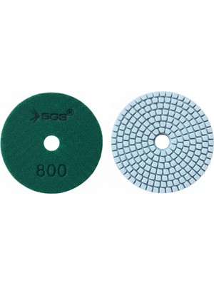 Şanal Elmas Polisaj Pedi, 100 Mm, 800 Kum, Islak Kullanım
