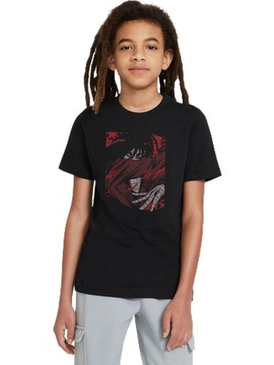 Şanal Qivi Unisex Çocuk Siyah Anime One Punch Man Baskılı Sweatshirt SFK0638-COCTS, 7-8 Yaş