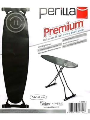 aklow akyoleticaret Premium Ütü Masası Kılıfı; 54X162 Cm, Antrasit, Örgü Kumaş, 9 mm Sünger