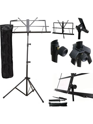 Şanal Chroma Nota Sehpası Portatif -Katlanır-Sağlam Metal Konstrüksiyon