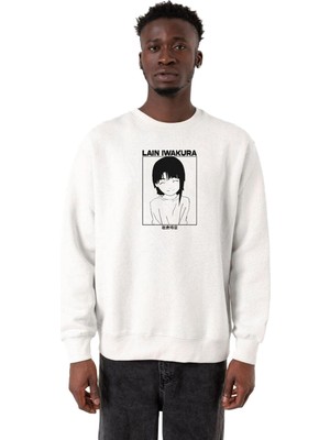 Şanal Tshirthane Serial Experiments Anime Lain Poster Beyaz Erkek 2ip Sweatshirt P22794S5090, M