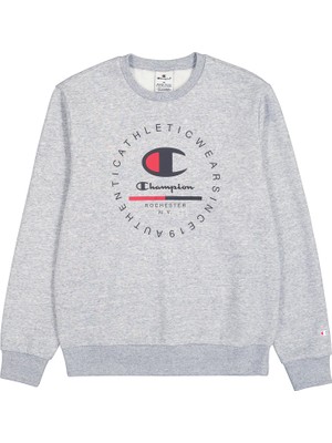 Şanal Champion Baskılı Bisiklet Yaka Sweatshirt, Erkek