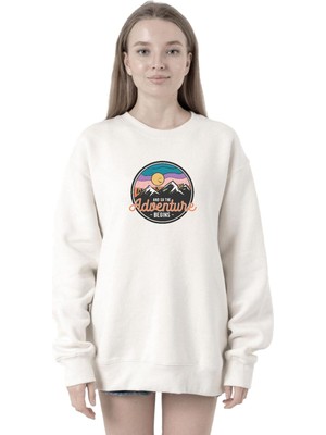 Şanal Tshirthane And So The Adventure Begins Beyaz Kadın 2ip Sweatshirt P20139S7282, S