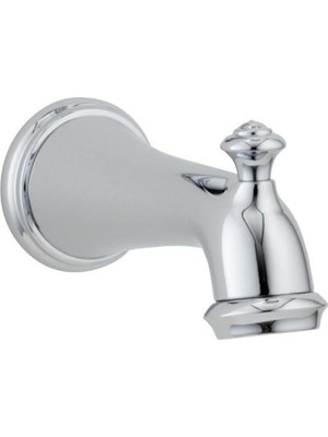 Şanal Delta Faucet RP34357 Viktorya Dönen Küvet Ağzı, Çekme Yönlendiricili, Krom, 0,5