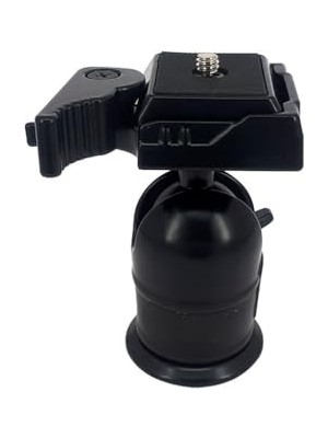 aklow akyoleticaret KH-8666 Metal Tripod Kafası; 245 G, 360° Pan, –90°/+90° Tilt, Quick-Release, Su Terazili, 2 kg Taşıma (1/4'' Üst Vida, 3/8'' Alt Diş)
