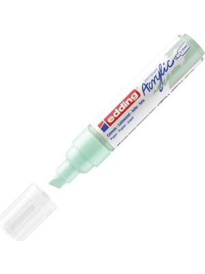 aklow akyoleticaret 5000 Akrilik Kalem Geniş - Mint - 1 Su Geçirmez Akrilik Markör - Kesik Ucu 5-10 mm