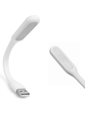 aklow akyoleticaret USB LED Lamba 15 cm Beyaz Renk Işık, Portatif Taşınabilir Gece Lambası