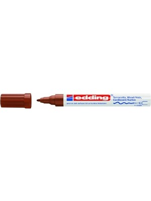 aklow akyoleticaret 4040 Mat Mürekkep Kalemi - 1 Markör - Yuvarlak Uç 1-2 mm - Kahverengi - Pürüzlü, Koyu Veya Gözenekli Yüzeylere Yazı Yazmak ve Süslemek Için - Terakota, Karton, Ahşap Için Ideal