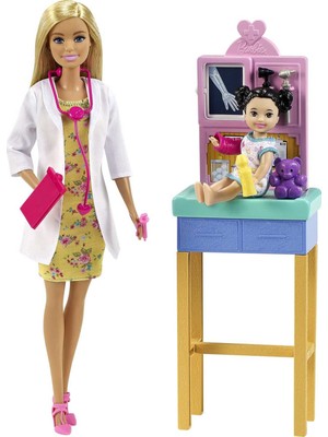 Şanal Barbie Çocuk Doktoru Bebek GTN51