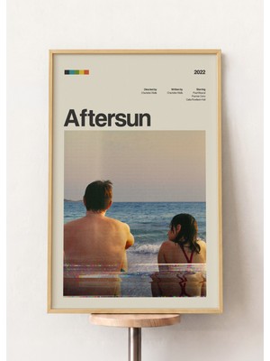 Pena Tablo Aftersun Retro Film Posteri Ahşap Çerçeveli Tablo