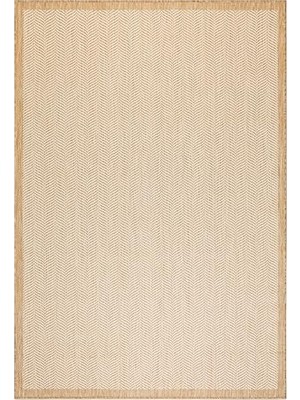 aklow akyoleticaret 160 x 230 cm Bej Balıksırtı Halı Kilim, Leke Tutmaz, Iç ve Dış Mekan Kullanımına Uygun
