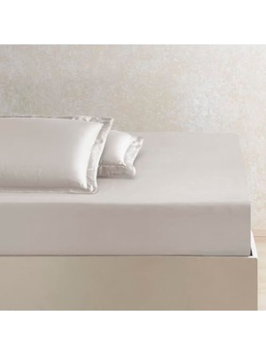 aklow akyoleticaret Tencel™ Lyocell Çift Kişilik Lastikli Çarşaf, Bej