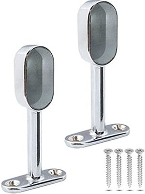 aklow akyoleticaret 2 Adet Krom Kapalı Oval Askı Flanşı