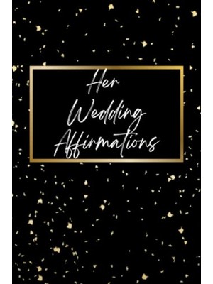 aklow akyoleticaret Black Her Wedding Affirmation Vow Book 6x9" Booklet